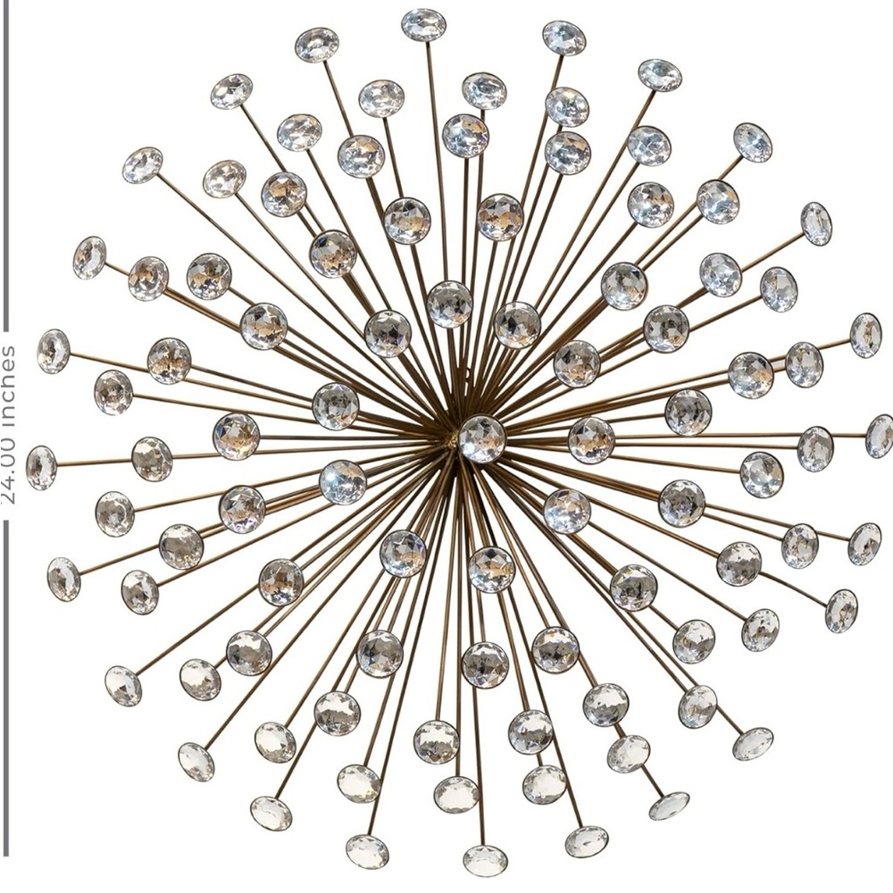 Bronze sunburst wall decor - Picture 5 of 6